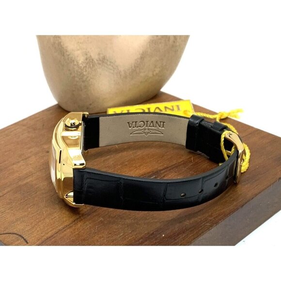Invicta Women's Watch 35349 Lupah Quartz Special Edition Gold Black Leather Band - Picture 8 of 13
